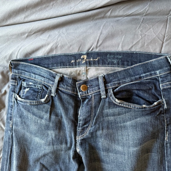 Y2k 7 For All Mankind Bootcut Jeans Vintage Early‑2000s • Mid‑Rise - Picture 6 of 14